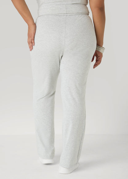Ashley Stewart Foldover Straight Leg Pants Peacoat