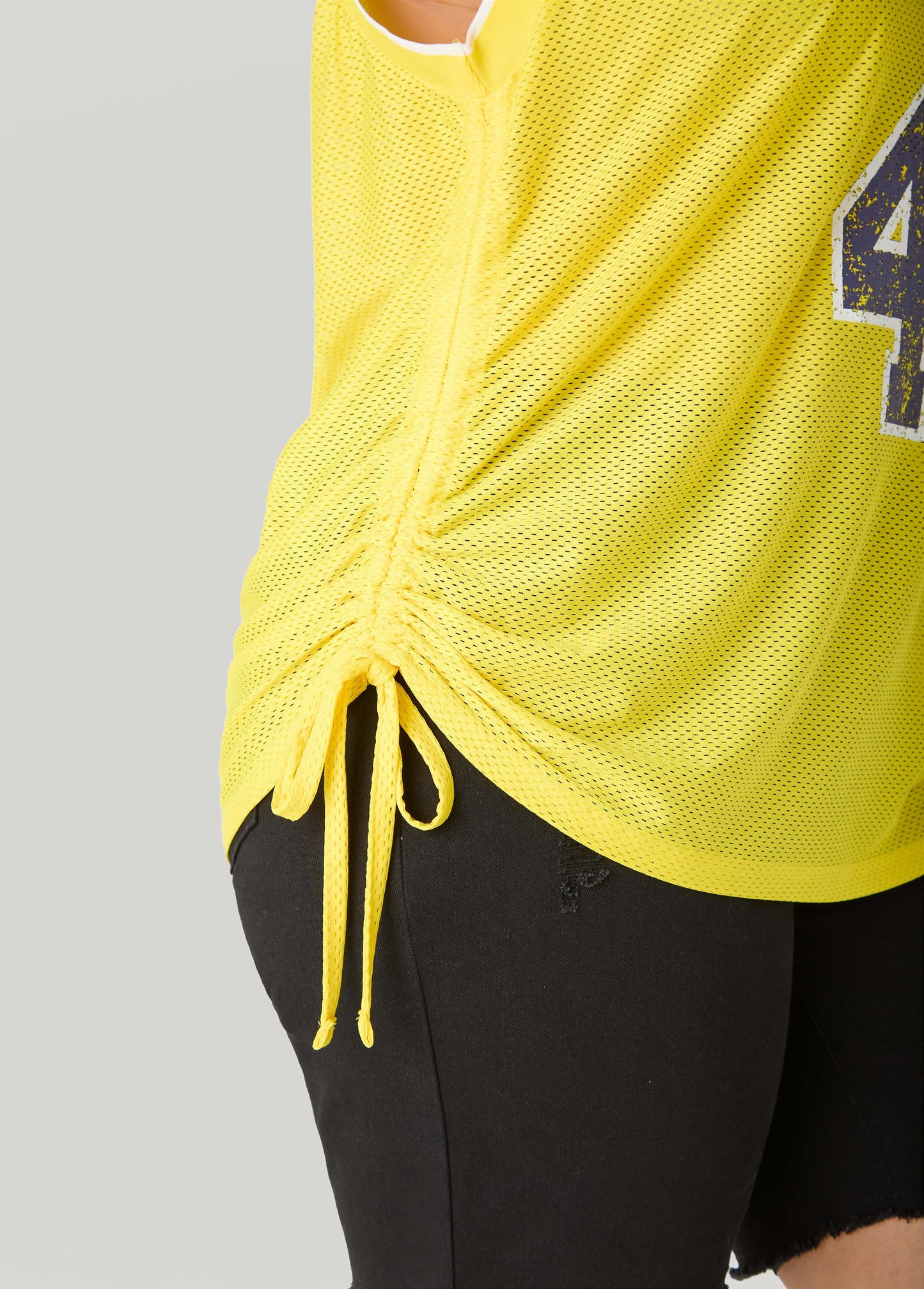 Ashley Stewart Drawstring Basketball Jersey Orange
