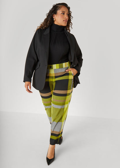 Ashley Stewart Turtleneck Ribbed Knit Sweater White