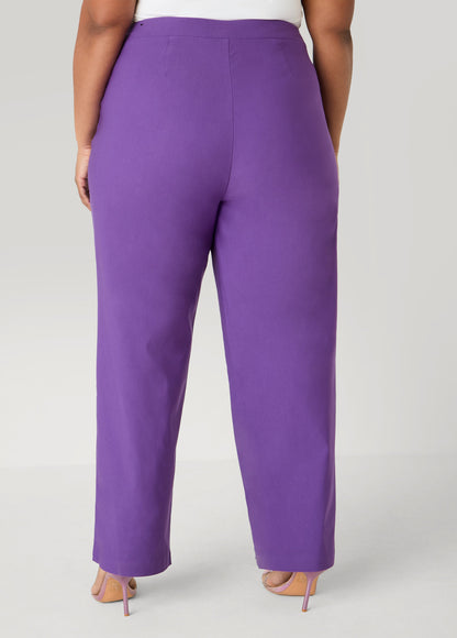 Ashley Stewart Millennium Twill Trousers Pansy