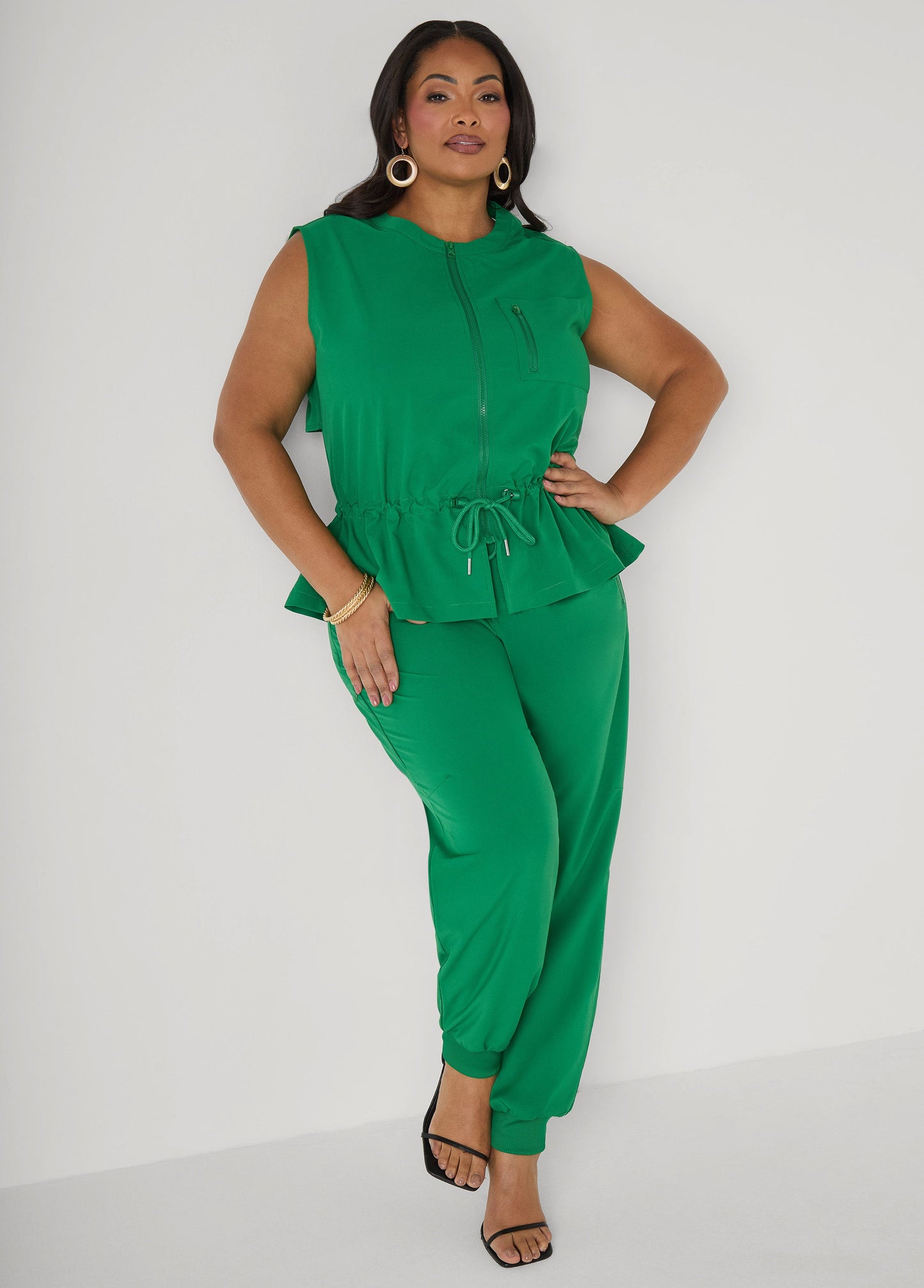 Ashley Stewart Drawstring Mid Rise Joggers Amazon