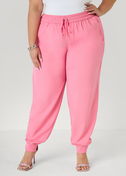 Ashley Stewart Drawstring Mid Rise Joggers Amazon
