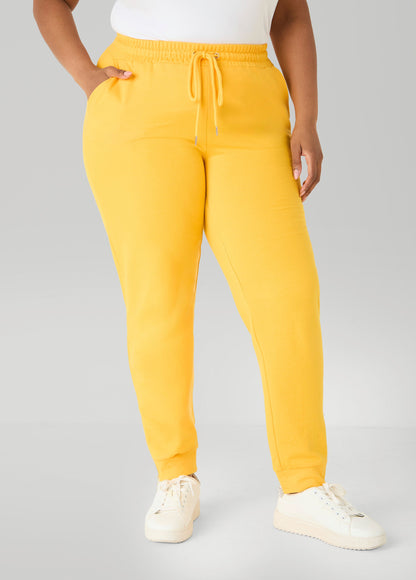 Ashley Stewart Ankle Zip Joggers Spectra Yellow