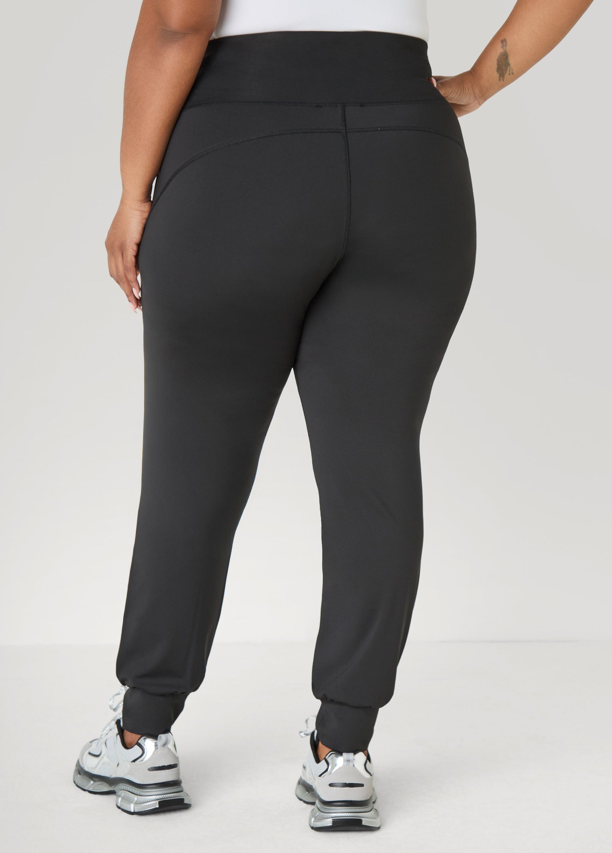 Ashley Stewart High Waist Joggers Caramel Cafe