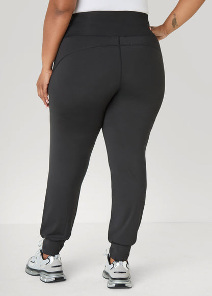 Ashley Stewart High Waist Joggers Caramel Cafe