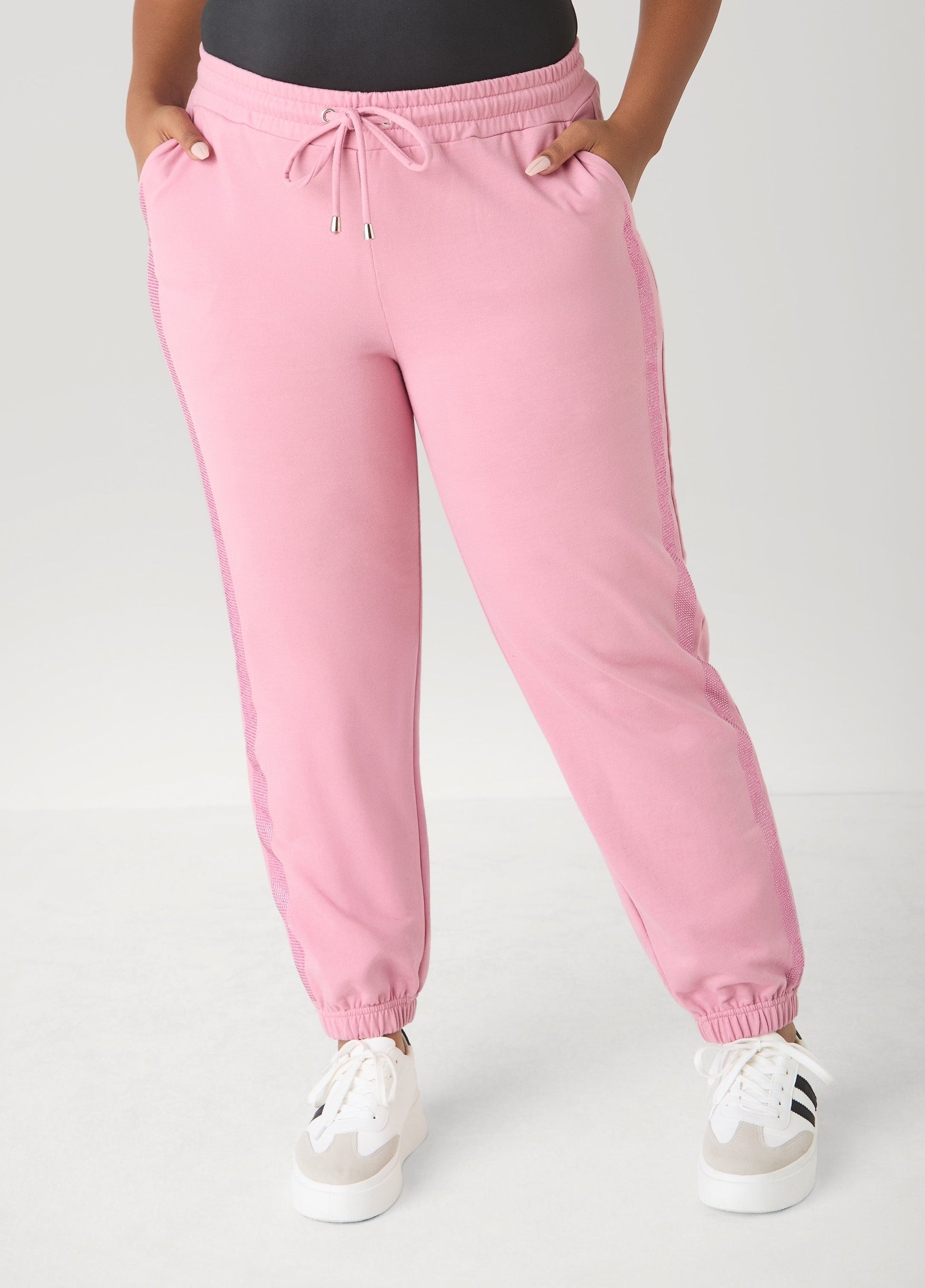 Ashley Stewart Crystal Joggers Olive Night