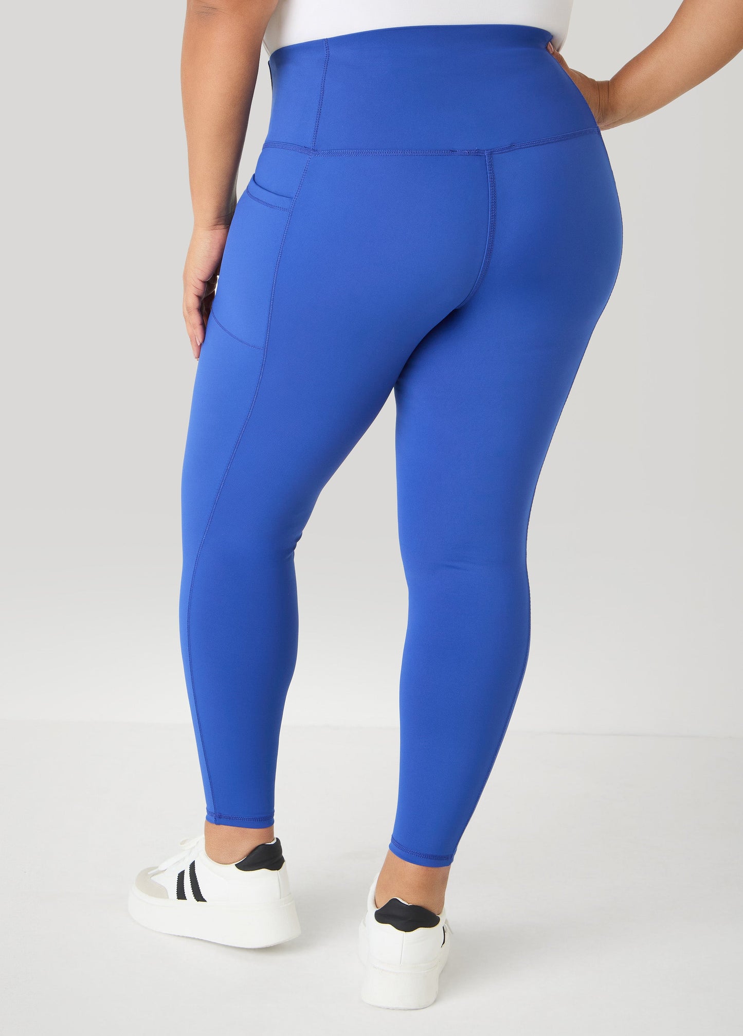 Ashley Stewart High Rise Athletic Leggings Burgundy