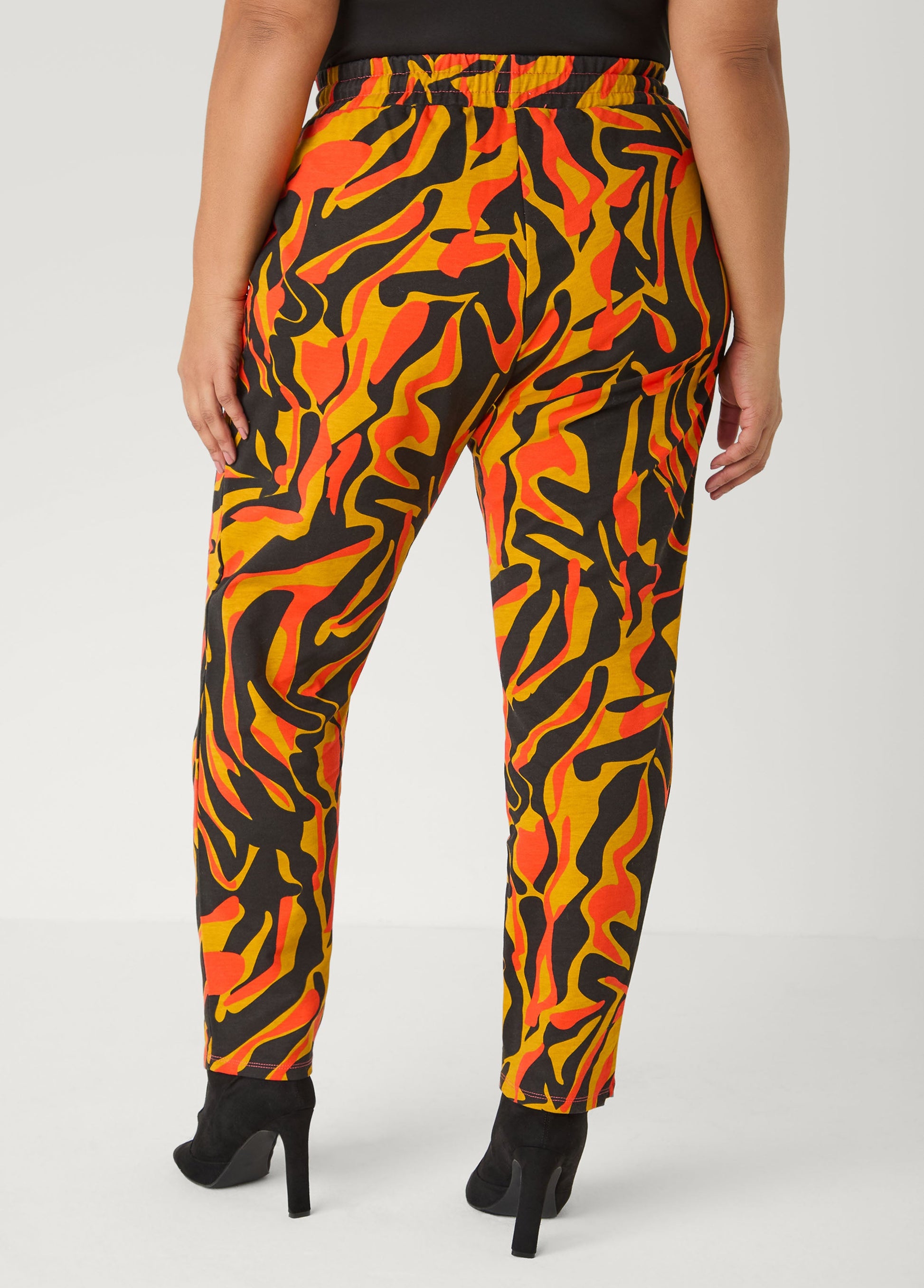Ashley Stewart Printed Joggers SPICY ORANGE