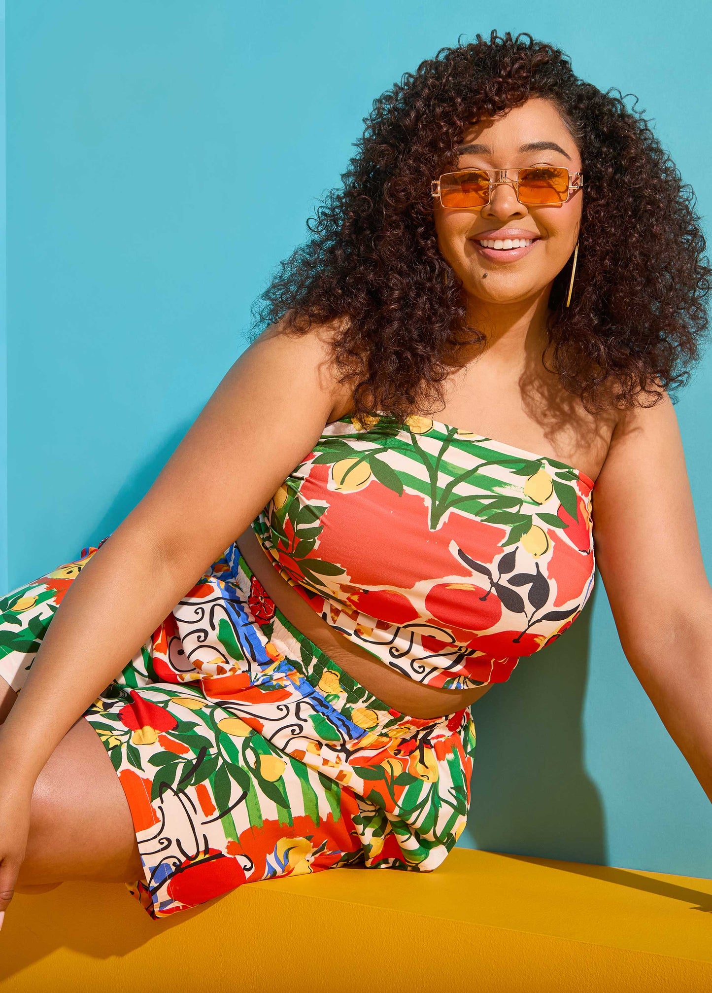 Ashley Stewart Printed Tube Top Multi