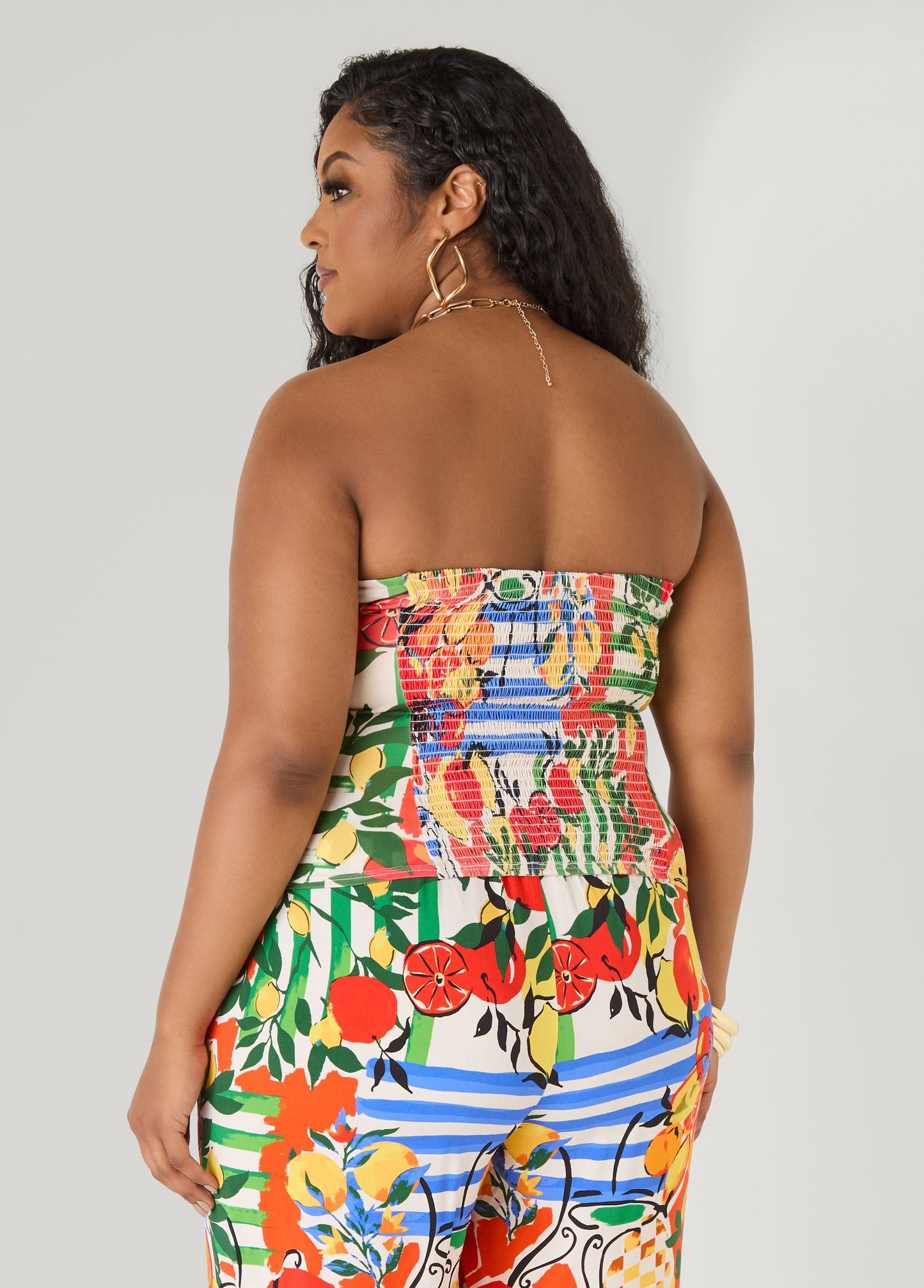 Ashley Stewart Printed Tube Top Multi