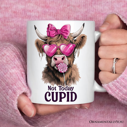 Ashley Stewart Not Today Cupid Ceramic Mug White
