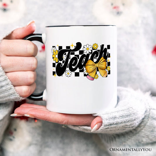 Ashley Stewart Teach Ceramic Mug White