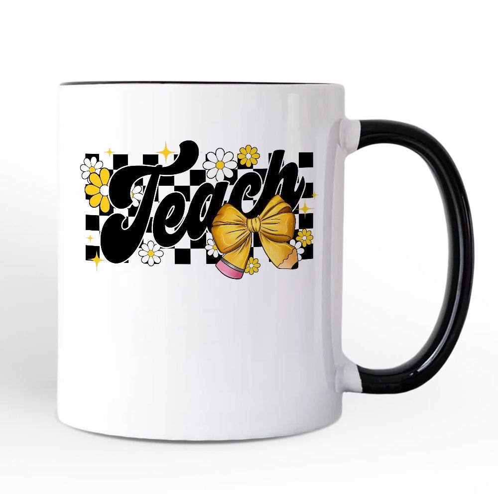 Ashley Stewart Teach Ceramic Mug White