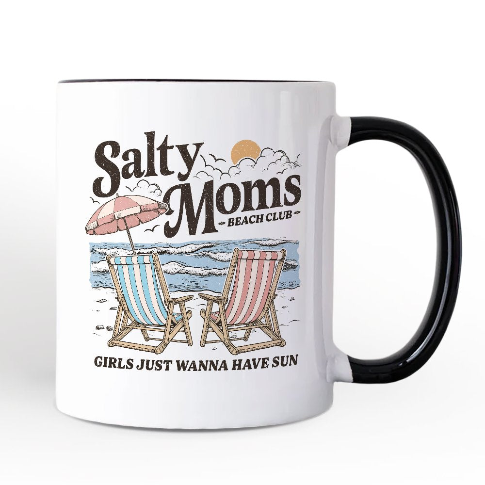 Ashley Stewart Salty Moms Beach Club Mug White
