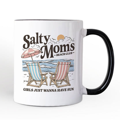 Ashley Stewart Salty Moms Beach Club Mug White