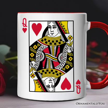 Ashley Stewart Queen Of Hearts Ceramic Mug White