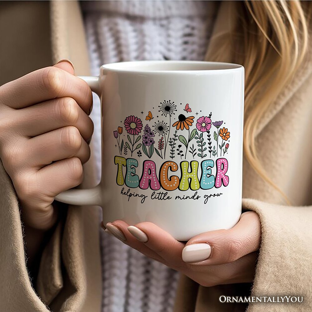 Ashley Stewart Helping Little Minds Grow Teacher Mug White
