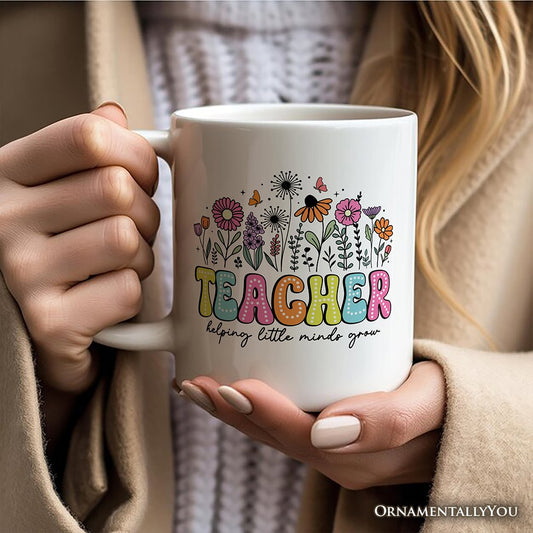 Ashley Stewart Helping Little Minds Grow Teacher Mug White