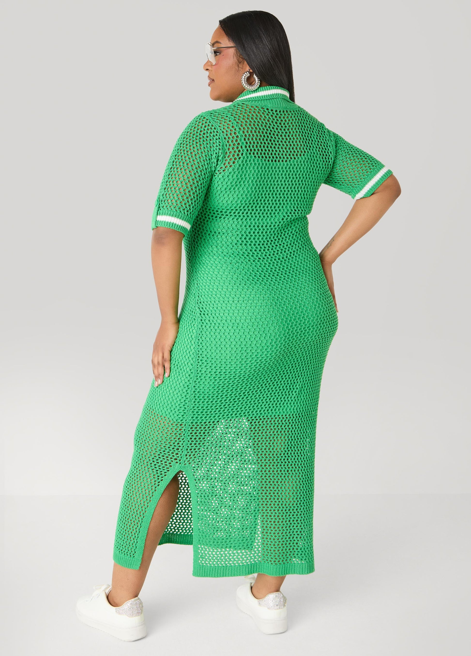 Ashley Stewart Open Knit Maxi Dress Amazon
