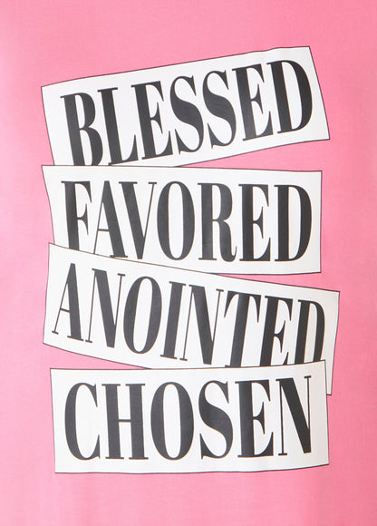 Ashley Stewart Blessed Graphic T Shirt Dress Confetti