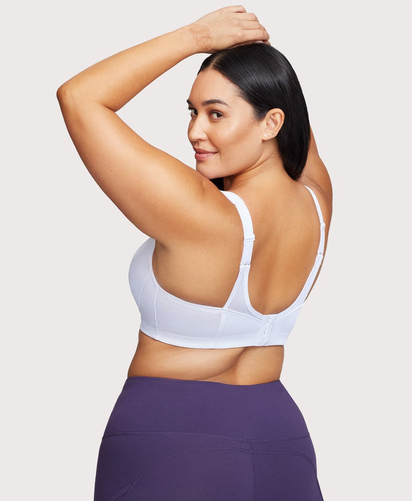 Ashley Stewart MagicLift Seamless Sports Bra White