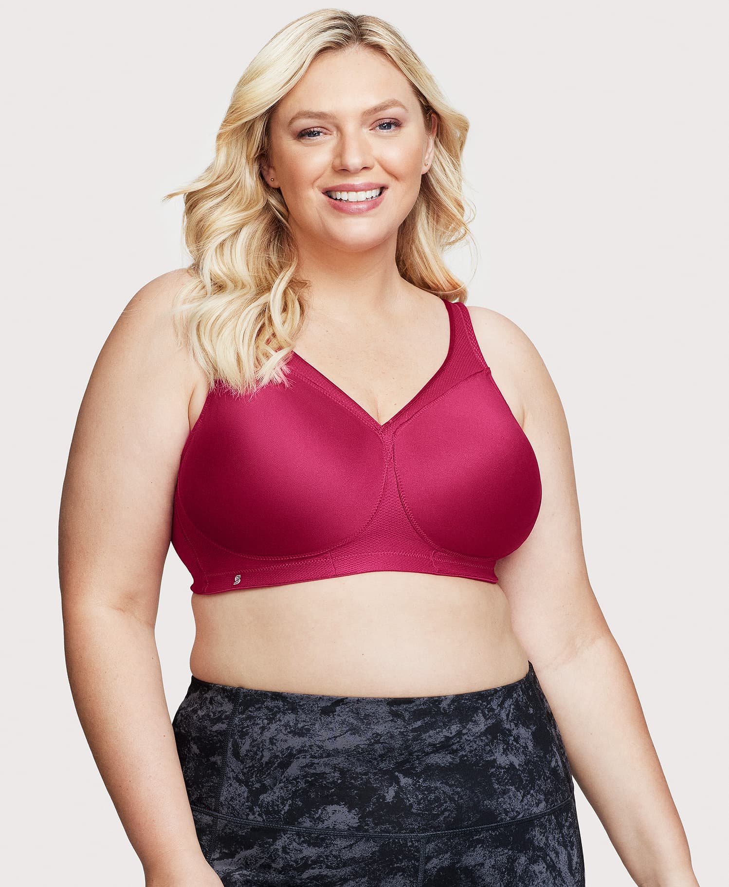 Ashley Stewart MagicLift Seamless Sports Bra Ruby Ruby Red