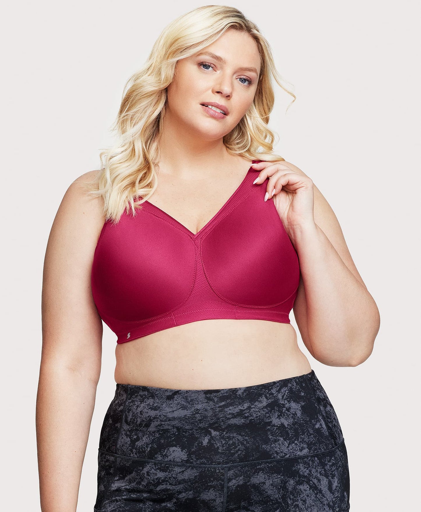 Ashley Stewart MagicLift Seamless Sports Bra Ruby Ruby Red