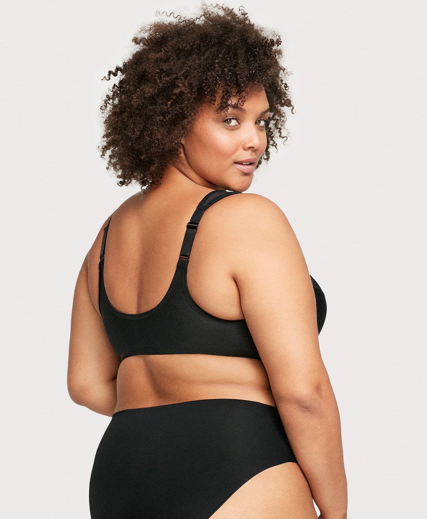 Ashley Stewart Front-Closure WonderWire Bra Black