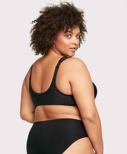 Ashley Stewart Front-Closure WonderWire Bra Black
