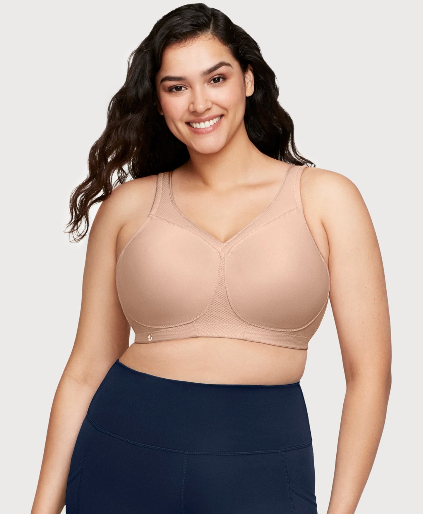 Ashley Stewart MagicLift Seamless Sports Bra Cafe