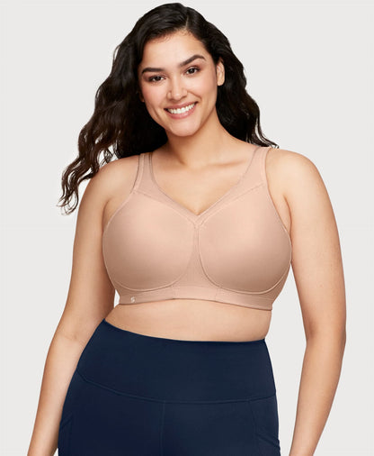 Ashley Stewart MagicLift Seamless Sports Bra Cafe