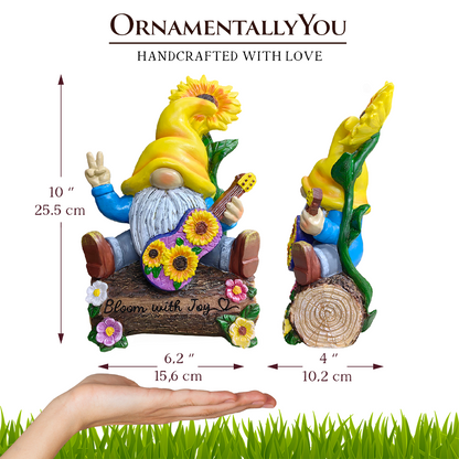 Ashley Stewart Bloom With Joy Garden Gnome Figurine Multi