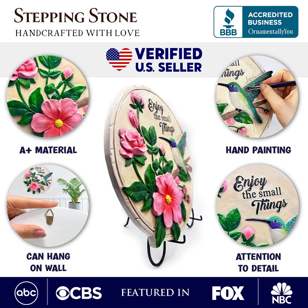 Ashley Stewart Hummingbird Stepping Stone Multi