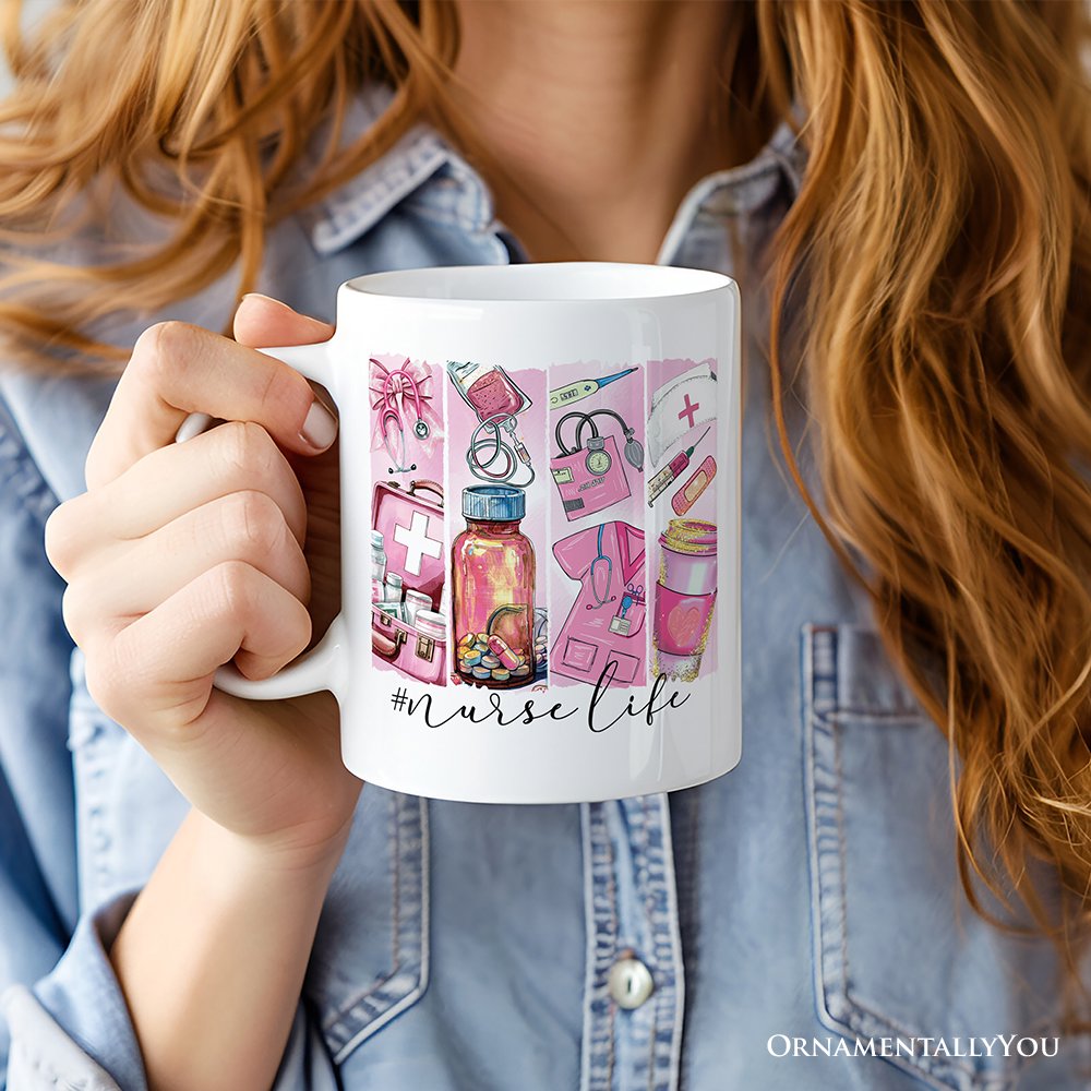 Ashley Stewart Nurse Life Ceramic Mug White