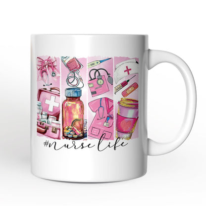 Ashley Stewart Nurse Life Ceramic Mug White