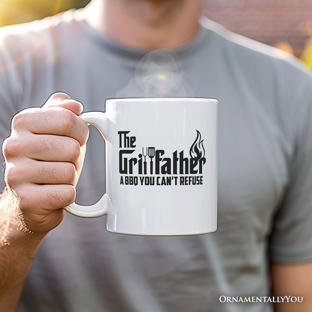Ashley Stewart The Grillfather Ceramic Mug White
