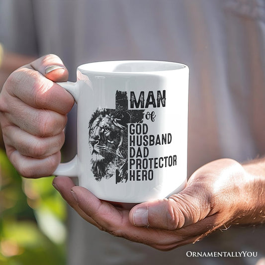 Ashley Stewart Man of God Ceramic Mug White