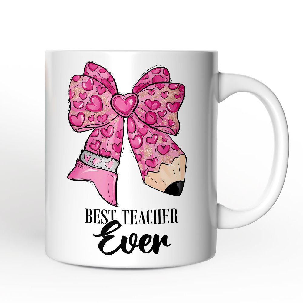 Ashley Stewart Best Teacher Ceramic Mug White