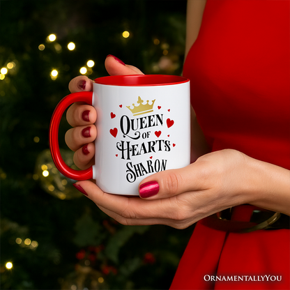 Ashley Stewart Queen of Hearts Mug White