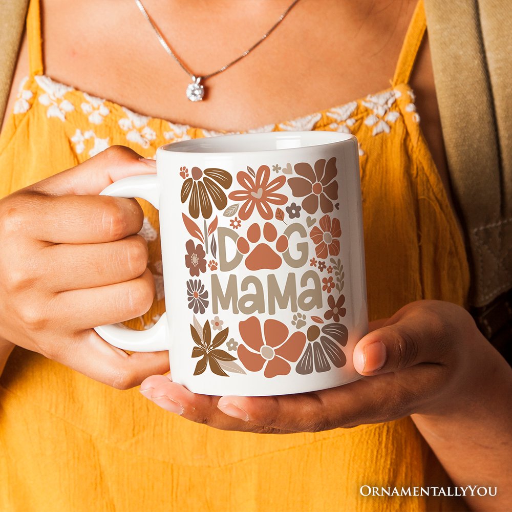 Ashley Stewart Dog Mama Ceramic Mug White