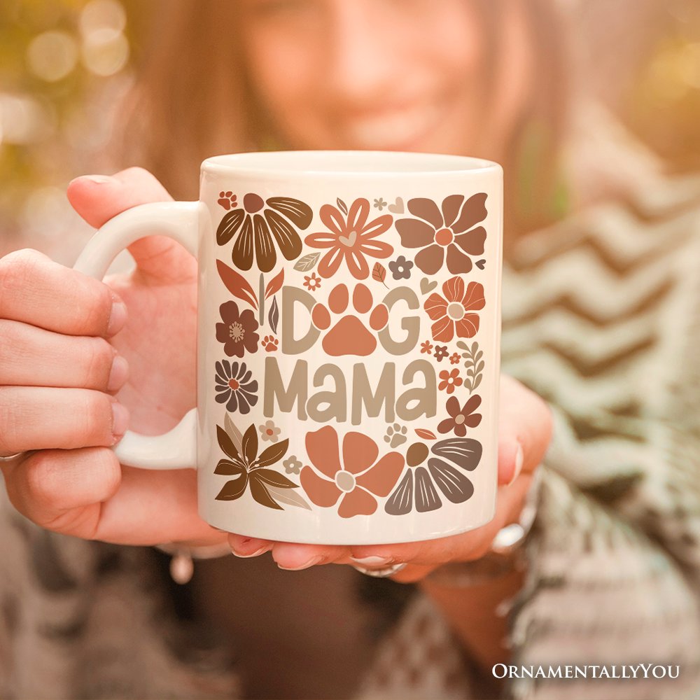 Ashley Stewart Dog Mama Ceramic Mug White