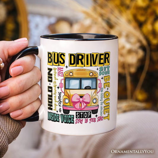 Ashley Stewart School Bus Driver Ceramic Mug White