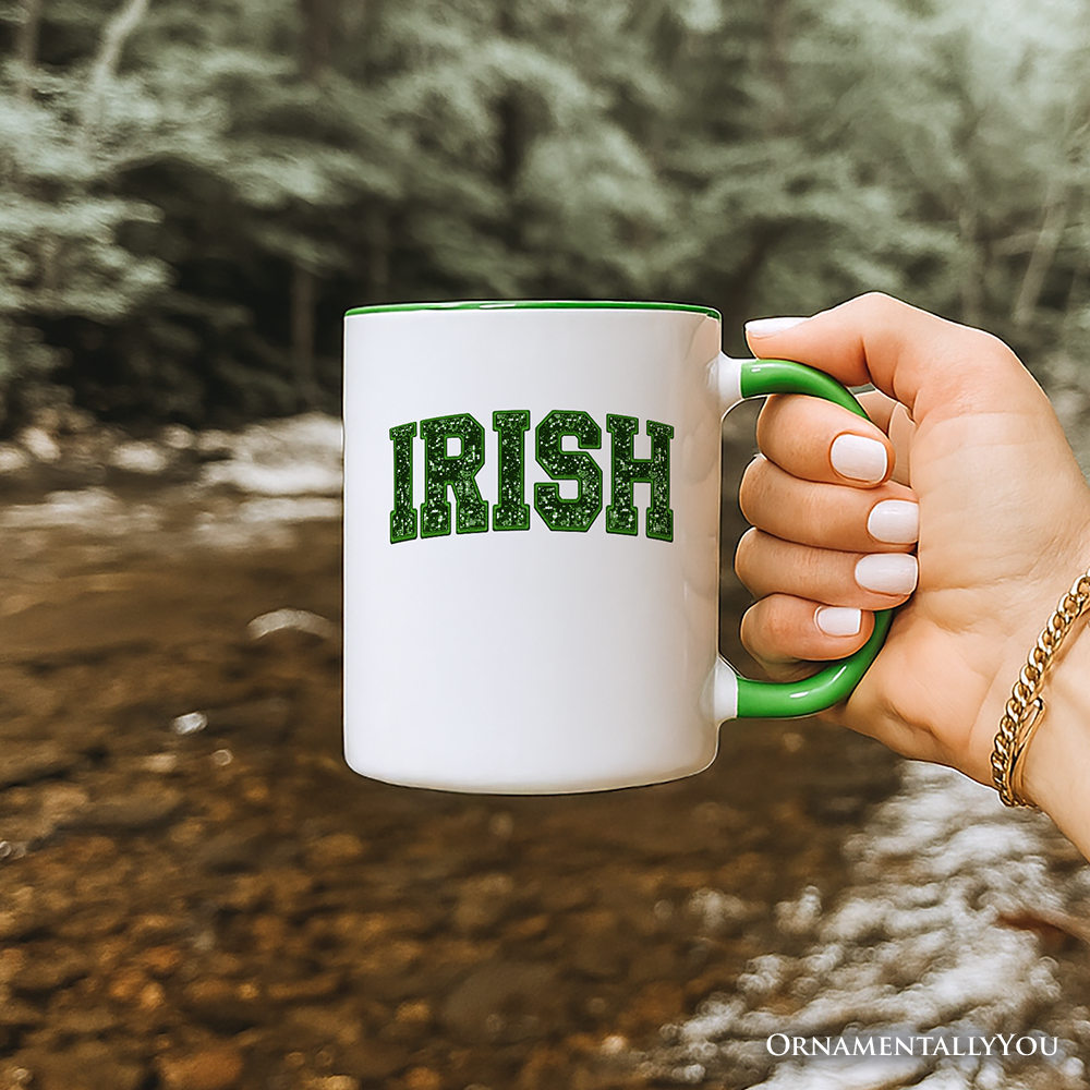 Ashley Stewart Irish Ceramic Mug White