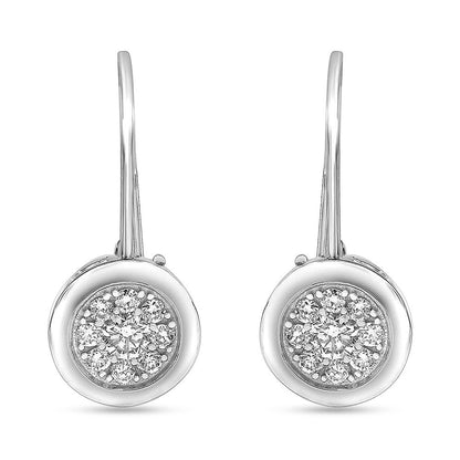 Ashley Stewart 0.50 Carat Lab Grown Diamond Dangle Earrings Gift Box Set