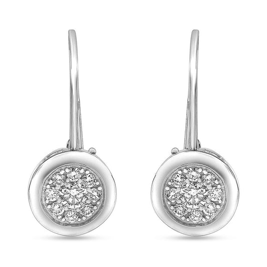 Ashley Stewart 0.50 Carat Lab Grown Diamond Dangle Earrings Gift Box Set