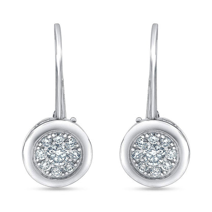Ashley Stewart 0.50 Carat Lab Grown Diamond Dangle Earrings Gift Box Set
