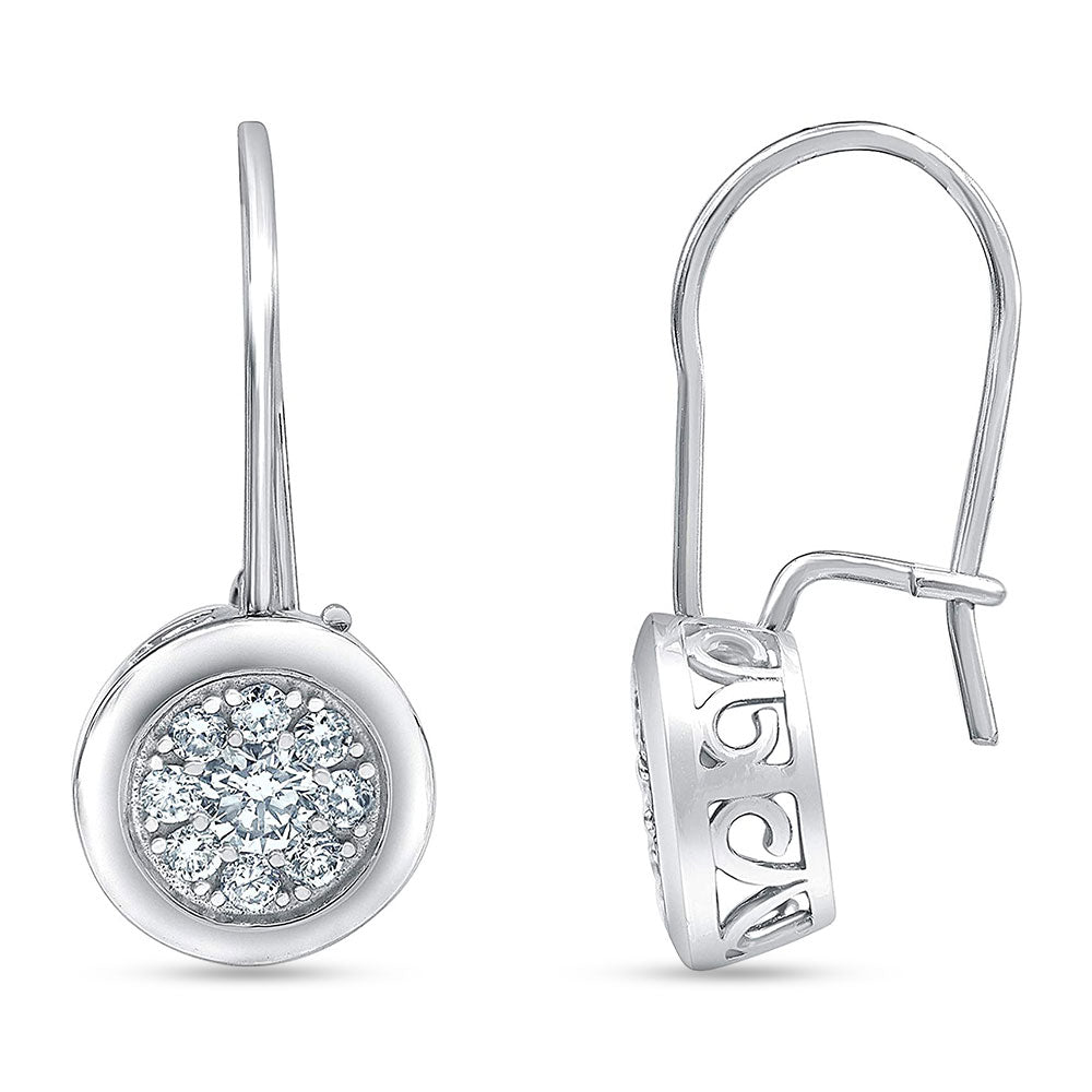 Ashley Stewart 0.50 Carat Lab Grown Diamond Dangle Earrings Gift Box Set