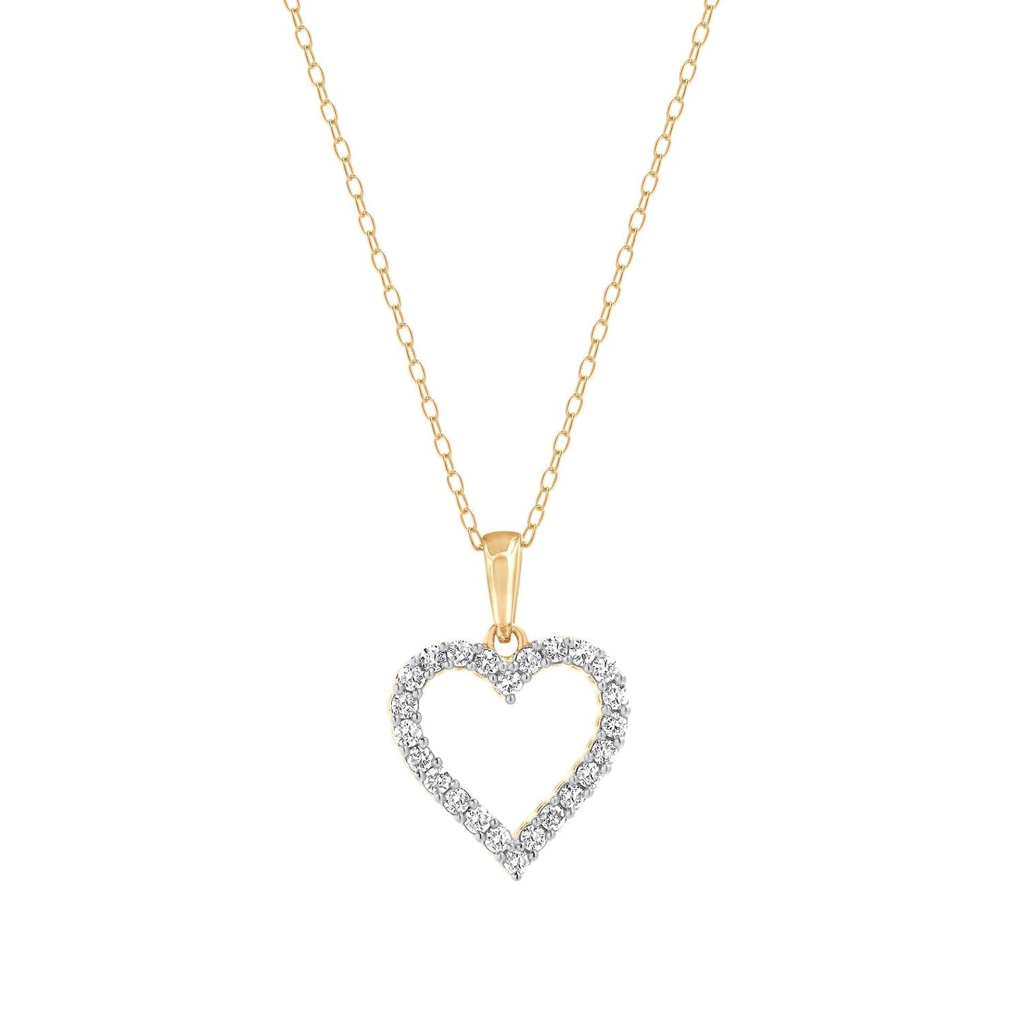 Ashley Stewart 0.25 Carat Heart Lab Grown Diamond Necklace