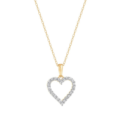 Ashley Stewart 0.25 Carat Heart Lab Grown Diamond Necklace