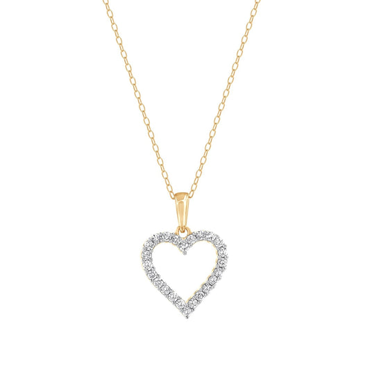 Ashley Stewart 0.25 Carat Heart Lab Grown Diamond Necklace